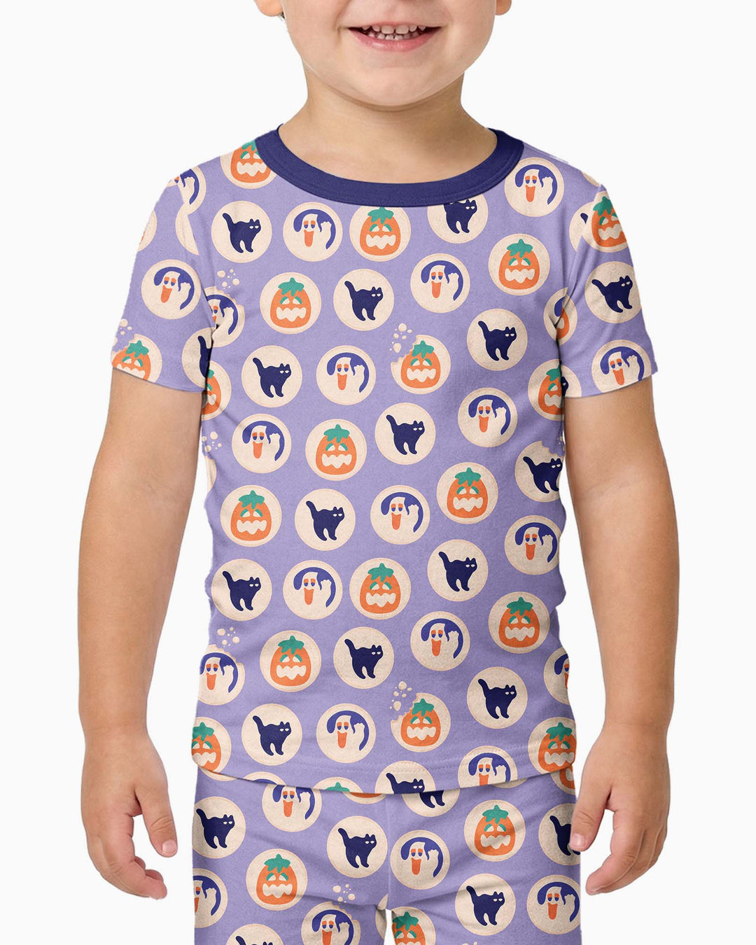 Zweiteiliges, kurzärmliges Pyjama-Set mit Marienkäfern