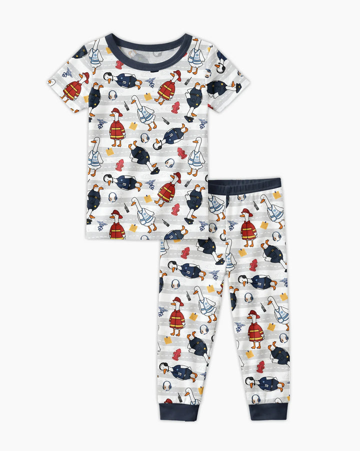 Zweiteiliges, kurzärmliges Pyjama-Set mit Marienkäfern
