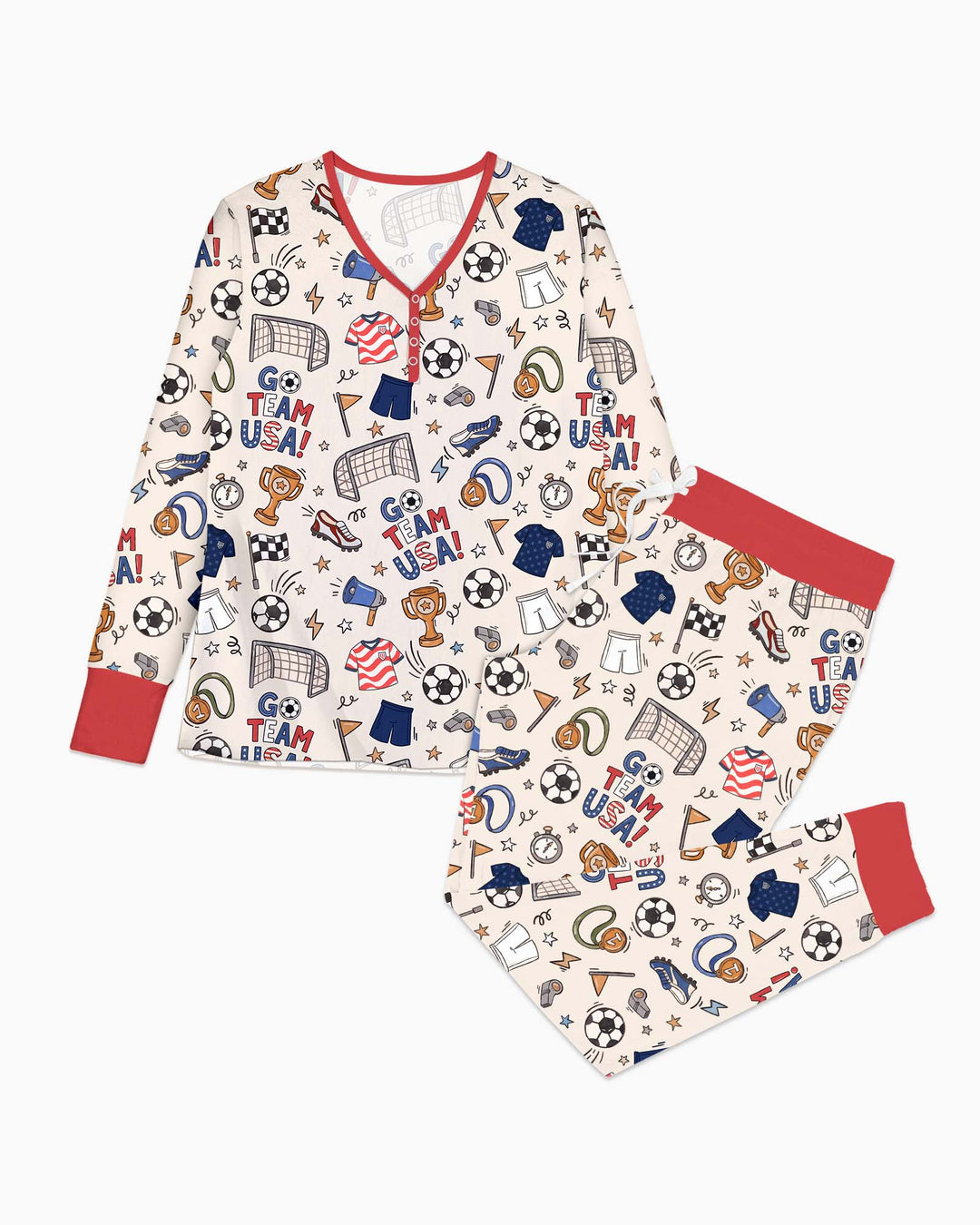 Soccer Go Team USA Bamboo Women Pajama Set