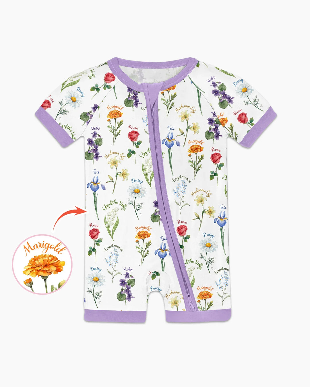 Marian Garden Bamboo Shorty Zippy