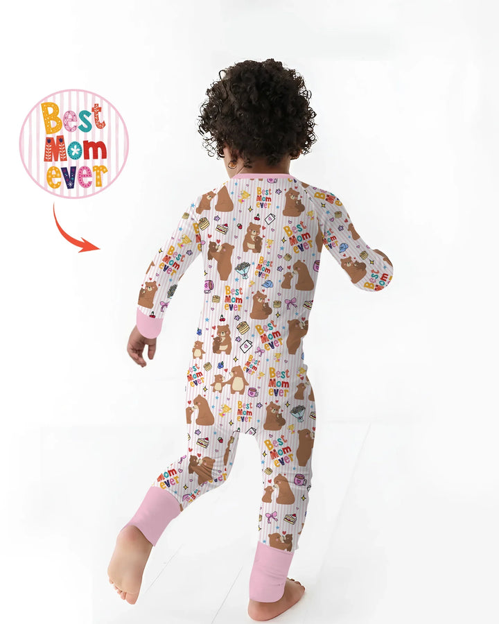 Best Mama Bear Ever Family Matching Bamboo Convertible Zippy
