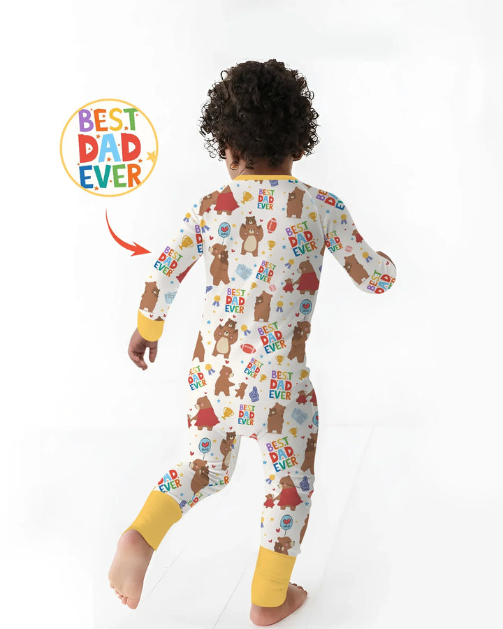Best Daddy Bear Ever Family Matching Bamboo Convertible Zippy