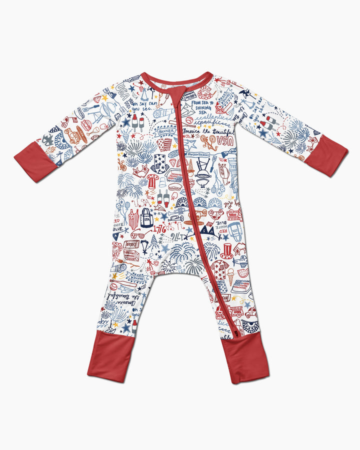 Liberty Doodle 250th Family Matching Bamboo Convertible Zippy