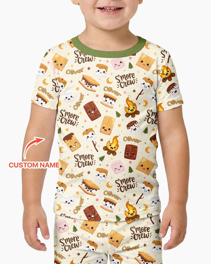 Zweiteiliges, kurzärmliges Pyjama-Set mit Marienkäfern