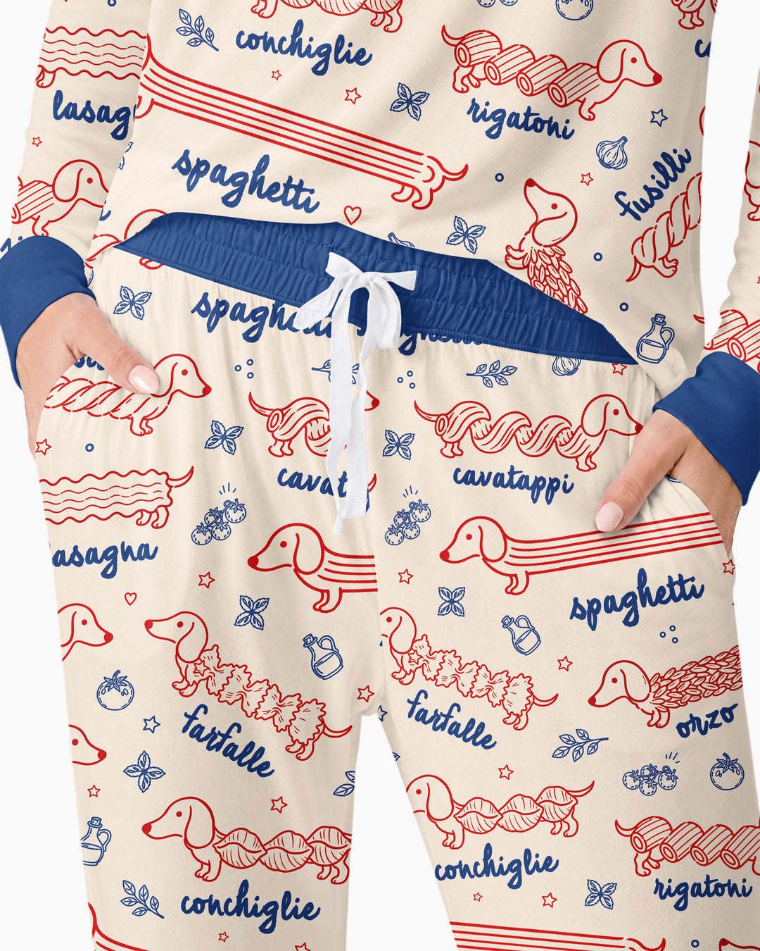 Dachshund Spagetti Bamboo Women Pajama Set