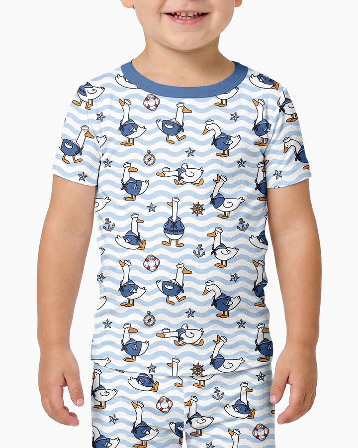 Zweiteiliges, kurzärmliges Pyjama-Set mit Marienkäfern