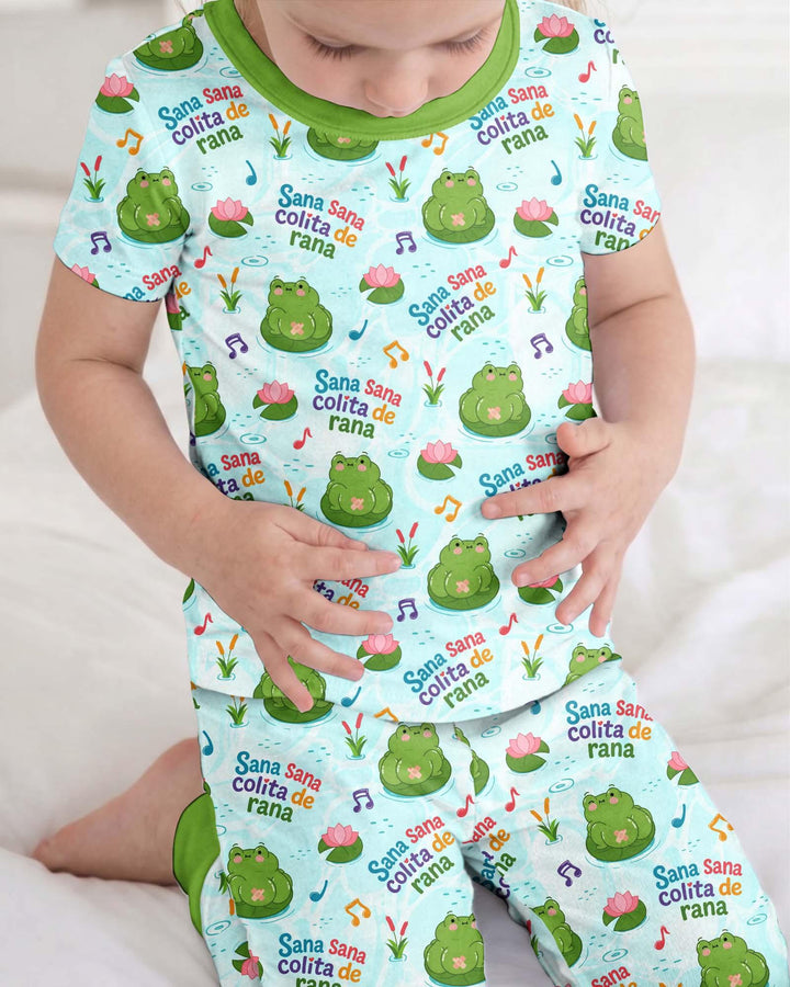 Sana Sana Colita De Rana Bamboo Two Piece Short Sleeve Pajama Set