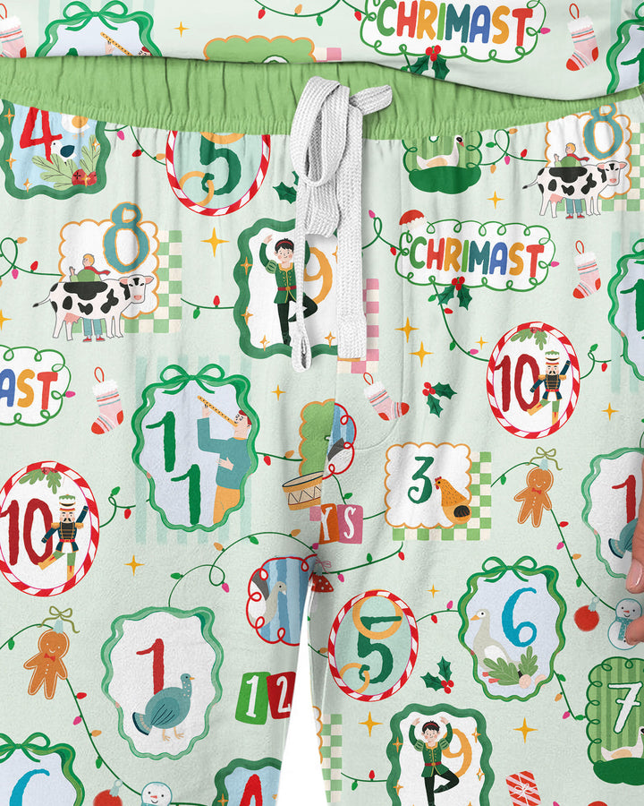 12 Christmas Prayers Bamboo Men's Pajama Set