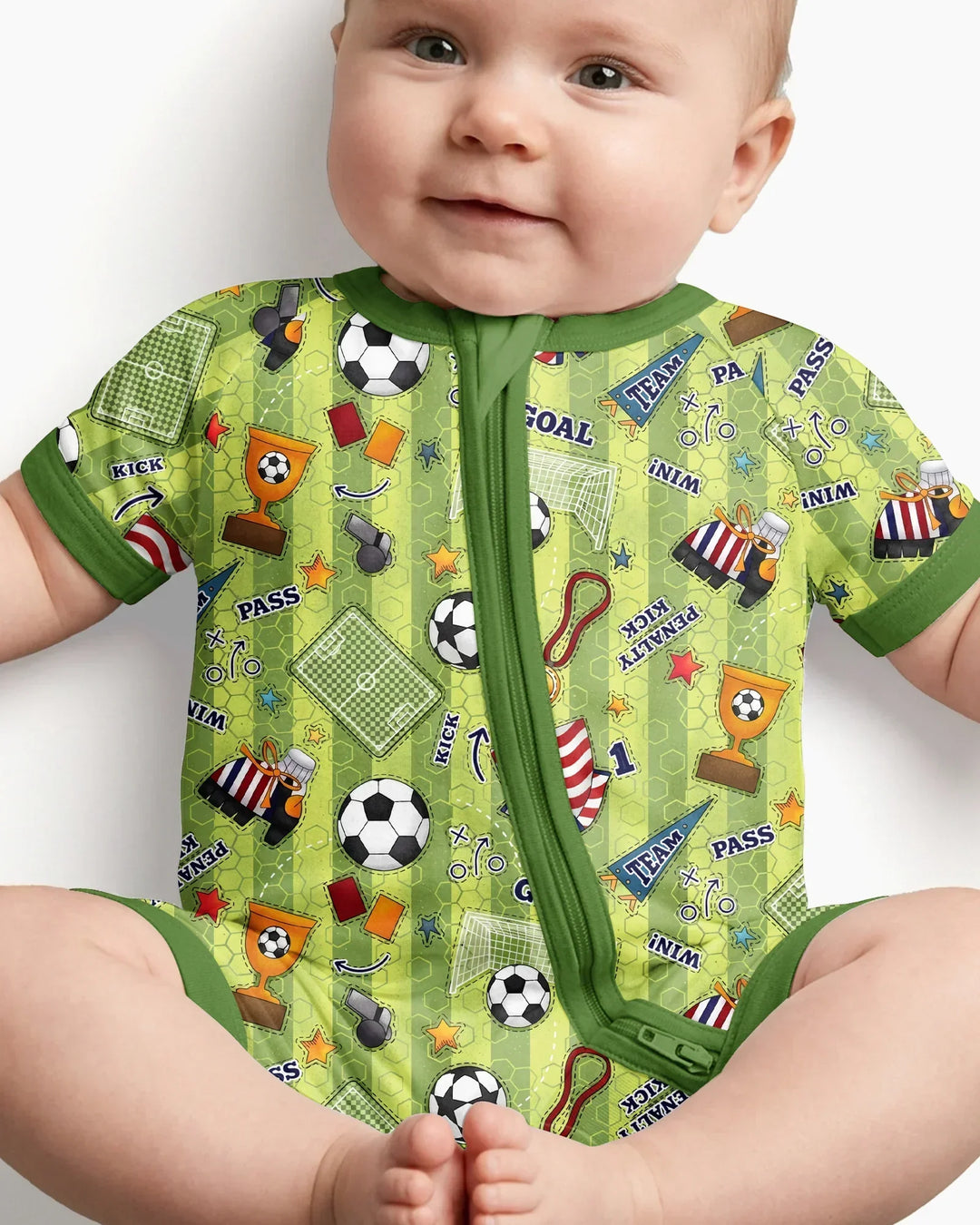 I Love Sports Soccer Bamboo Shorty Zippy