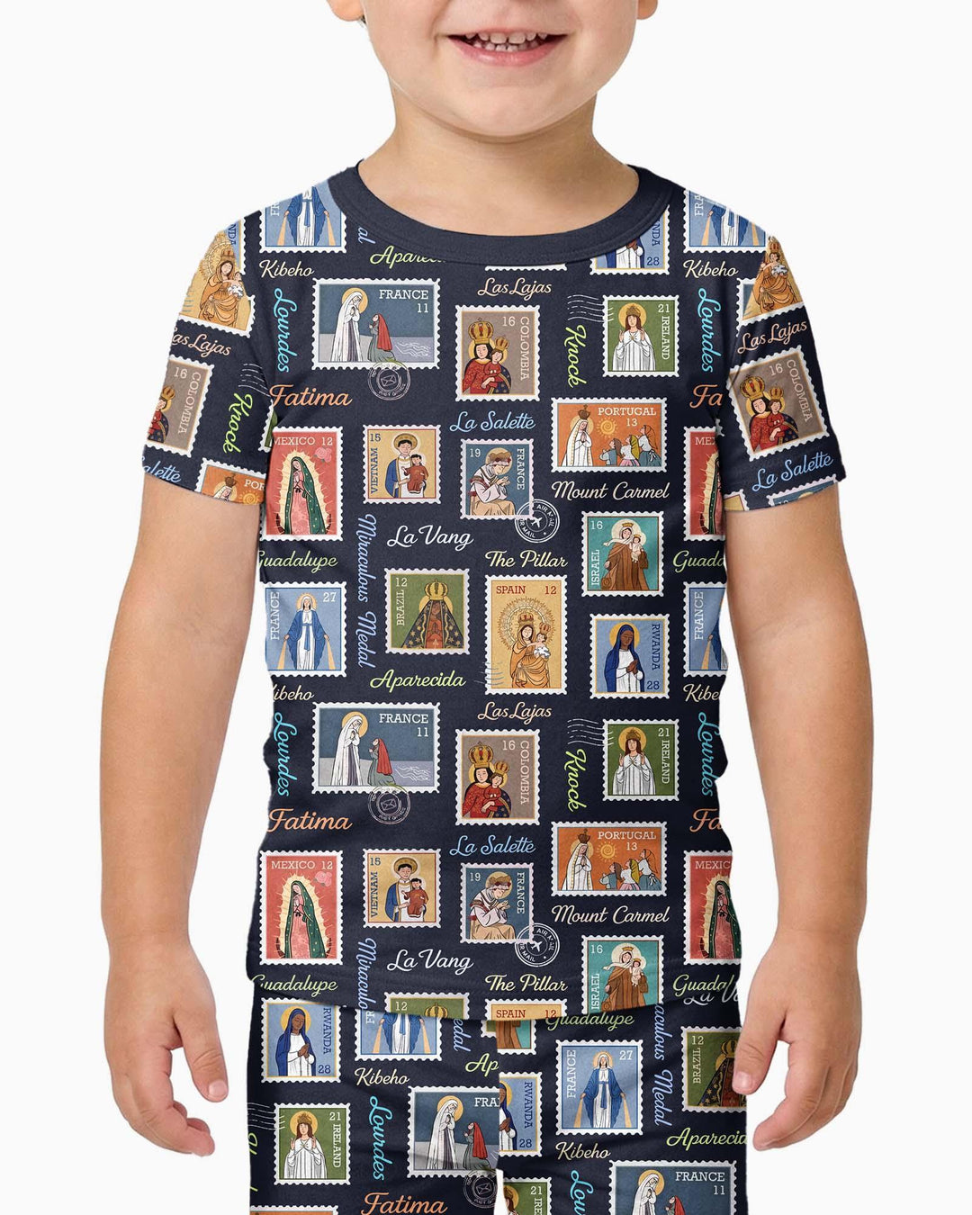 Our Lady, Around the World Bamboo Two Piece Short Sleeve Pajama Set