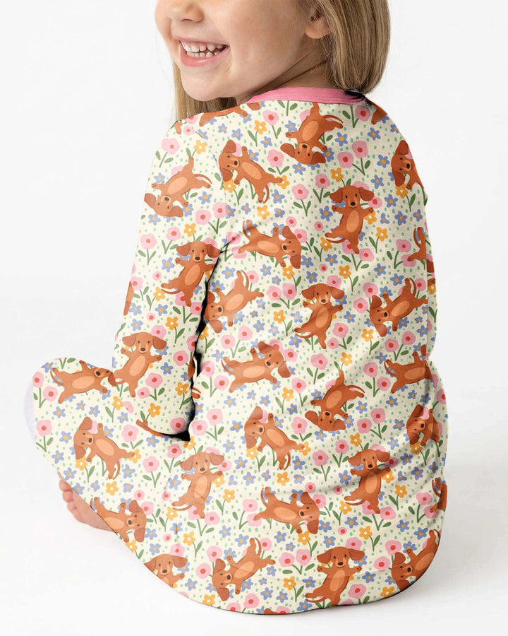 Conjunto de pijama de dos piezas de bambú de manga larga