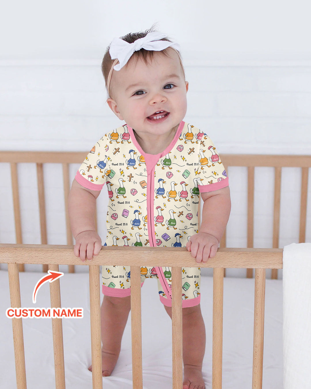 Psalm 23:6 Matching Family Bamboo Shorty Zippy