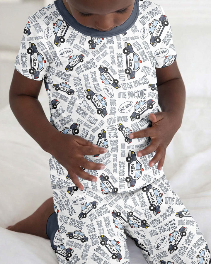 Little Rookie Bamboo Two Piece Short Sleeve Pajama Set