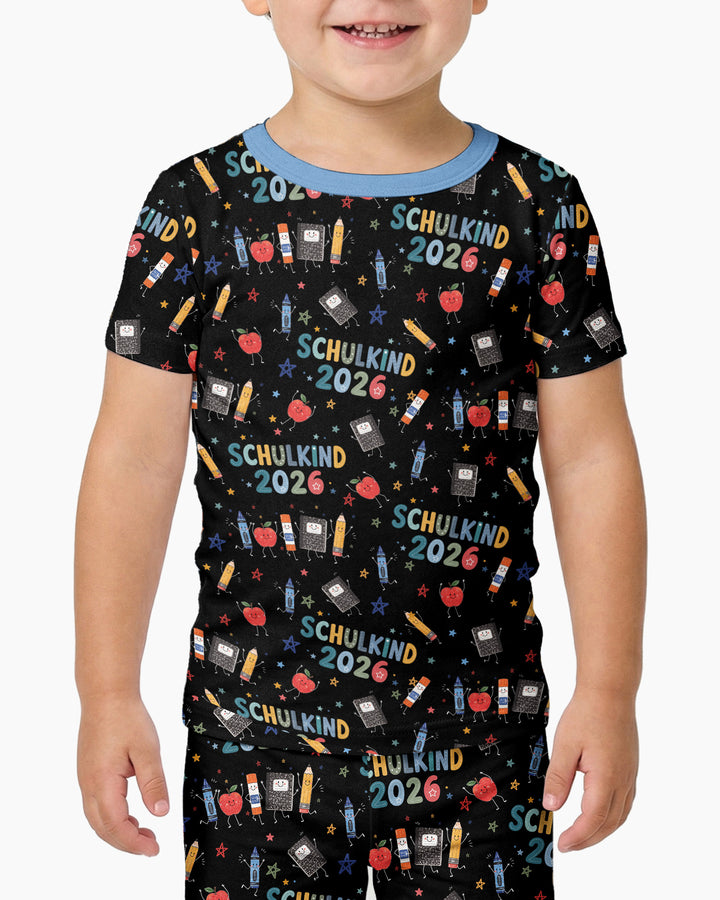 First Day Fun 2026 Bamboo Two Piece Short Sleeve Pajama Set