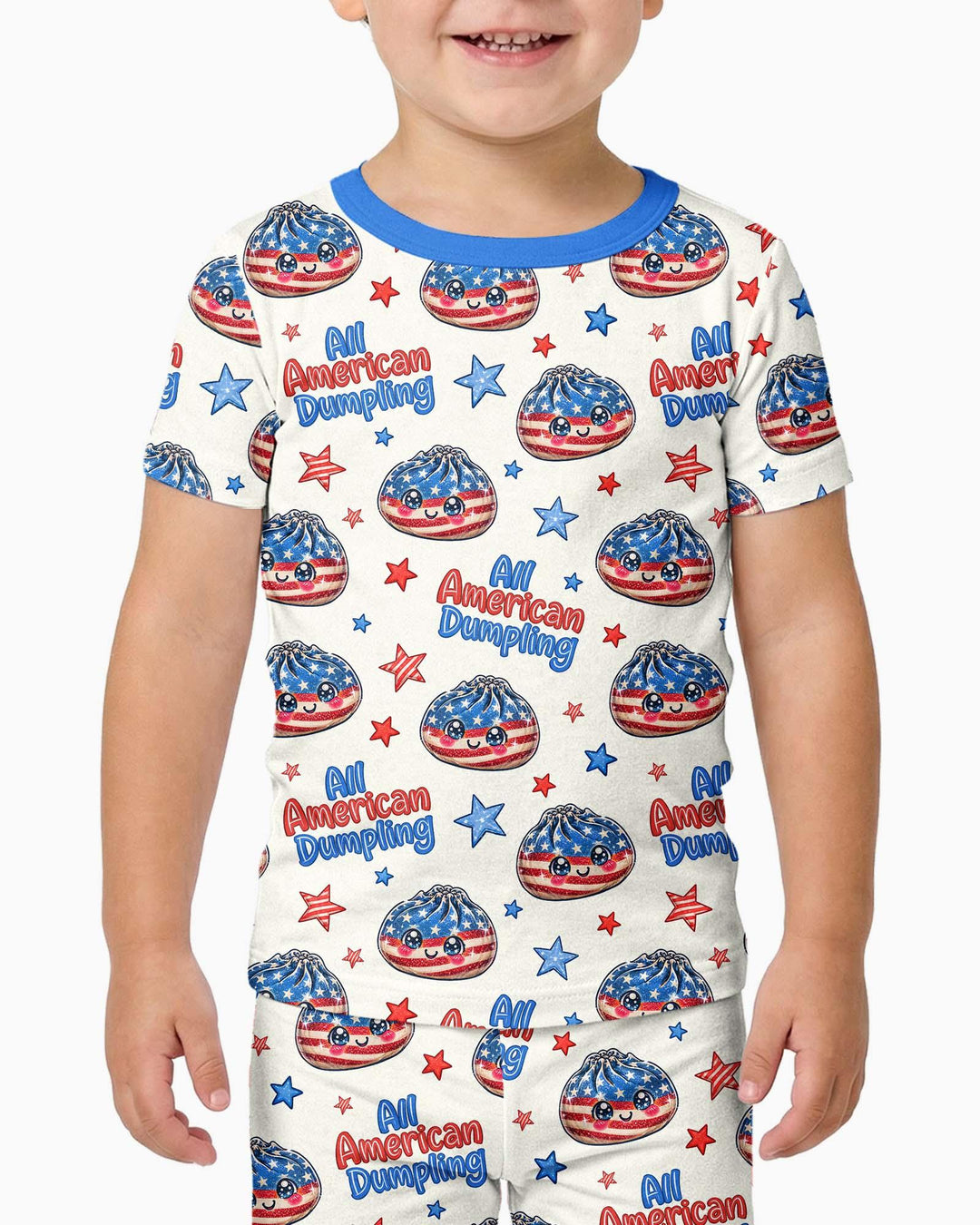 Zweiteiliges, kurzärmliges Pyjama-Set mit Marienkäfern