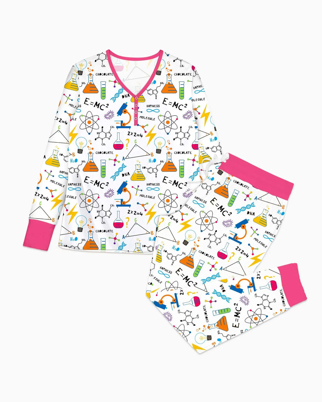 Science Explorer Family Matching Bamboo Women Pajama Set