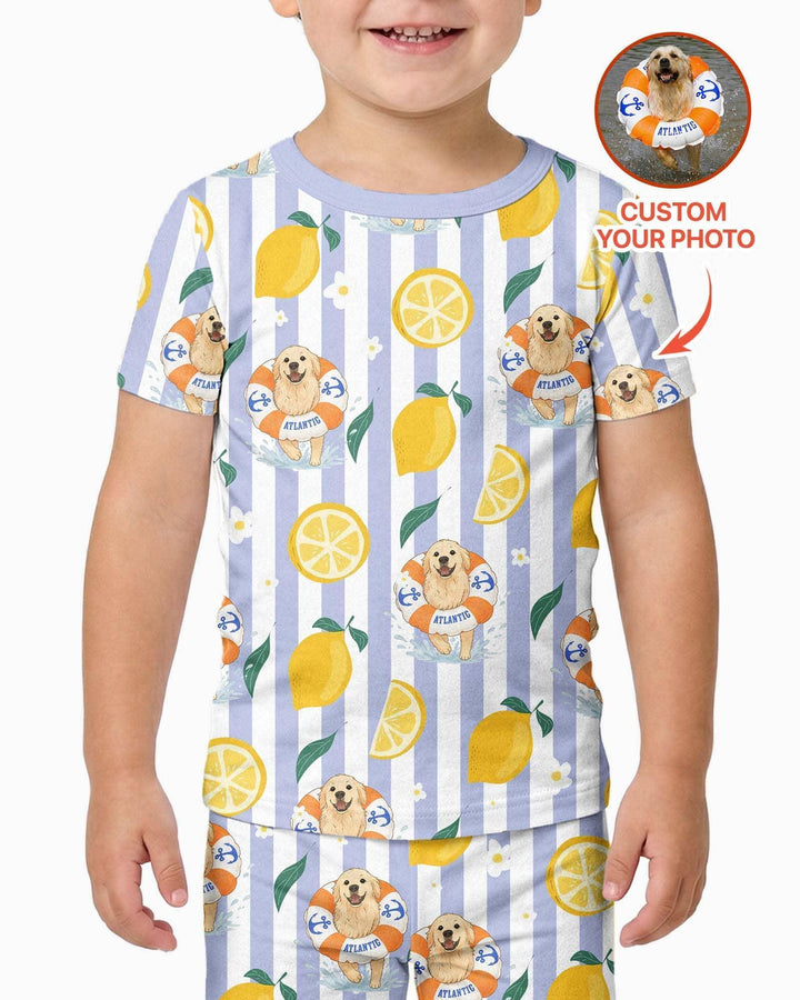 Zweiteiliges, kurzärmliges Pyjama-Set mit Marienkäfern