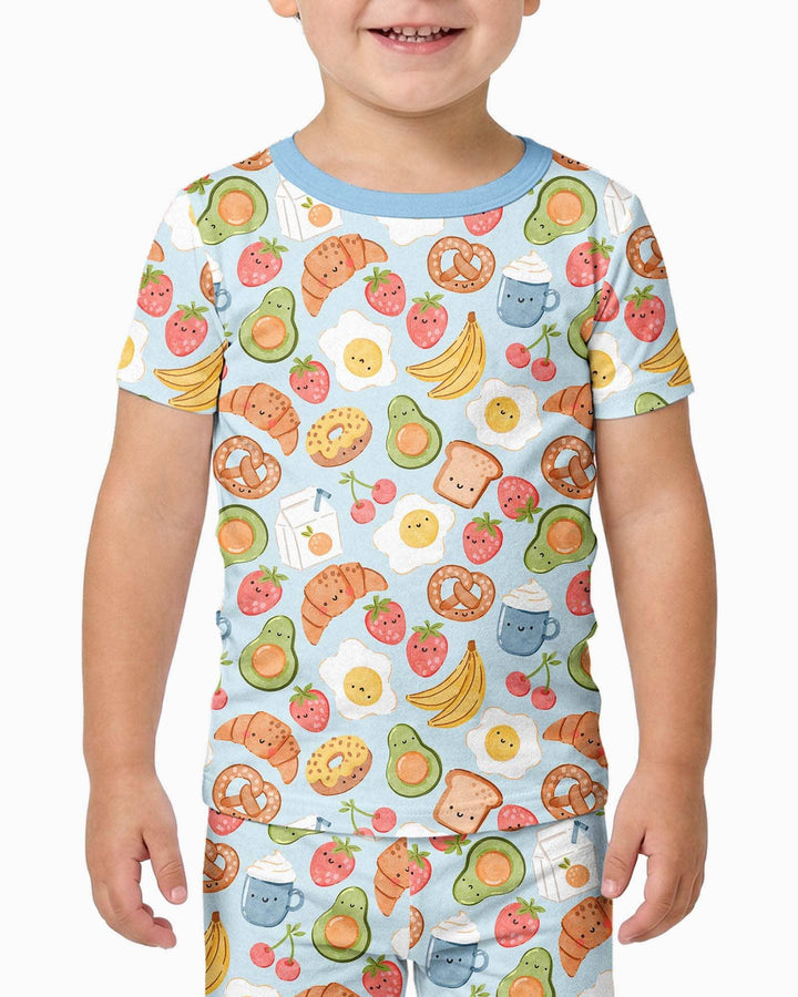 Zweiteiliges, kurzärmliges Pyjama-Set mit Marienkäfern