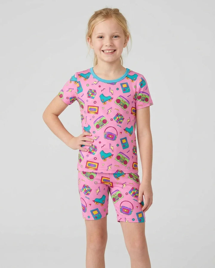 Pijama de dos piezas de bambú de manga corta y pantalón corto "El mejor papá del mundo"