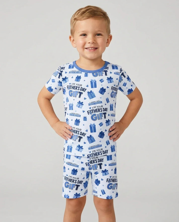 I'm Your Father's Day Gift Bamboo Two Piece Short Sleeve Shorts Pajama Set