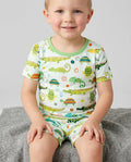 Swamp Buddies Bamboo Two Piece Short Sleeve Shorts Pajama Set