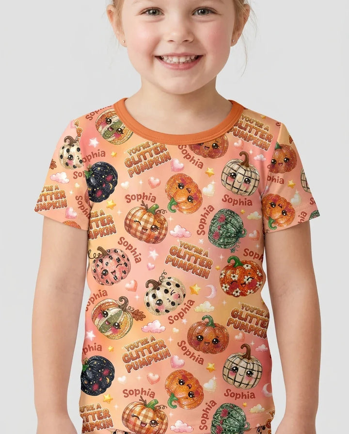 Conjunto de Pijama de Dos Piezas de Bambú con Mangas Cortas y Pantalones Cortos