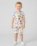 Kindergarten Cutie Bamboo Two Piece Short Sleeve Shorts Pajama Set