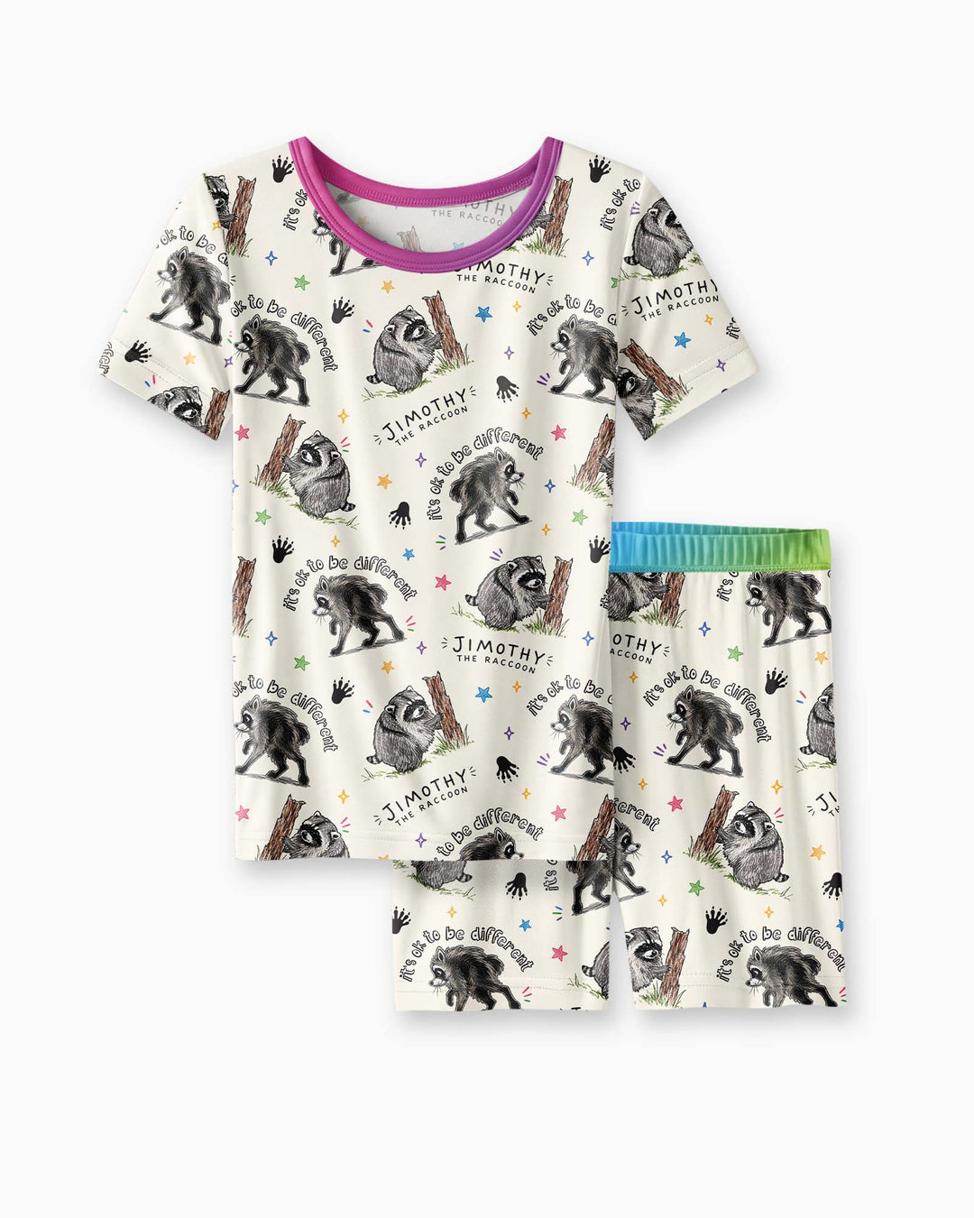 It's Okay to be Jimothy Bamboo Two Piece Short Sleeve Shorts Pajama Set