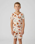 Just A Fall Goose Family Matching Bamboo Two Piece Short Sleeve Shorts Pajama Set