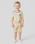 Schlafanzug-Set zweiteilig, kurze Ärmel, kurze Hose, Bambus