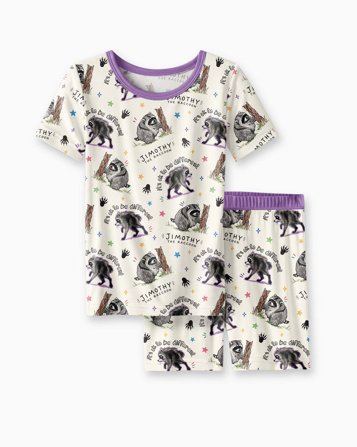 It's Okay to be Jimothy Bamboo Two Piece Short Sleeve Shorts Pajama Set