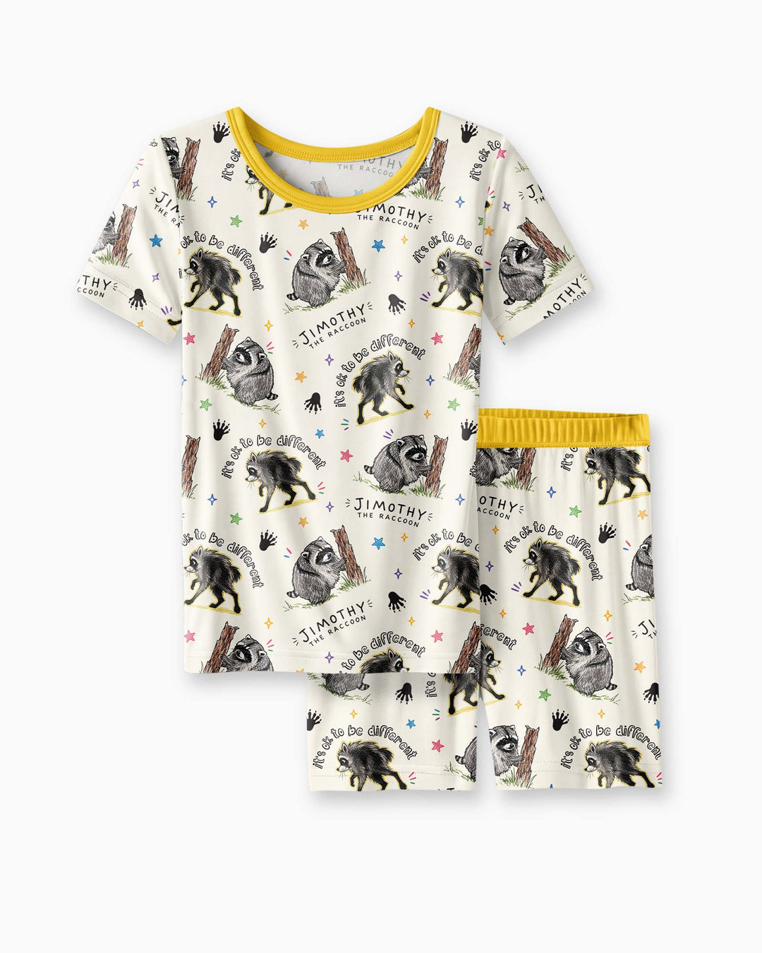 It's Okay to be Jimothy Bamboo Two Piece Short Sleeve Shorts Pajama Set