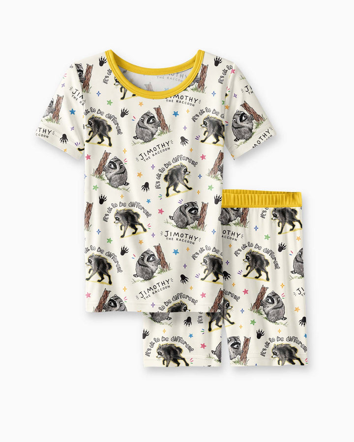 It's Okay to be Jimothy Bamboo Two Piece Short Sleeve Shorts Pajama Set