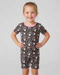 Bruh We're Back Raccoon Bamboo Two Piece Short Sleeve Shorts Pajama Set