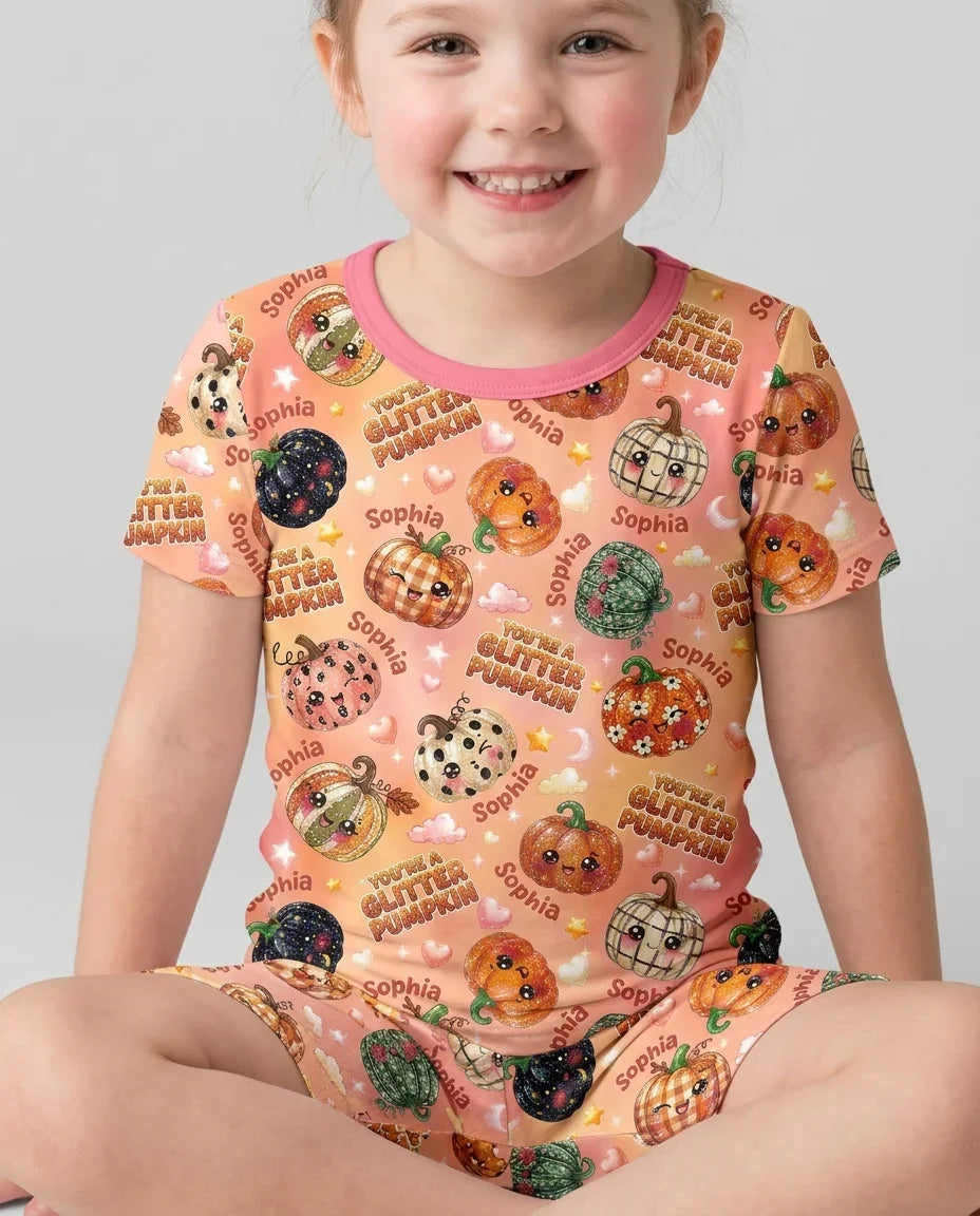 Conjunto de Pijama de Dos Piezas de Bambú con Mangas Cortas y Pantalones Cortos