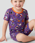 Just A Spooky Goose Family Matching Bamboo Two Piece Short Sleeve Shorts Pajama Set