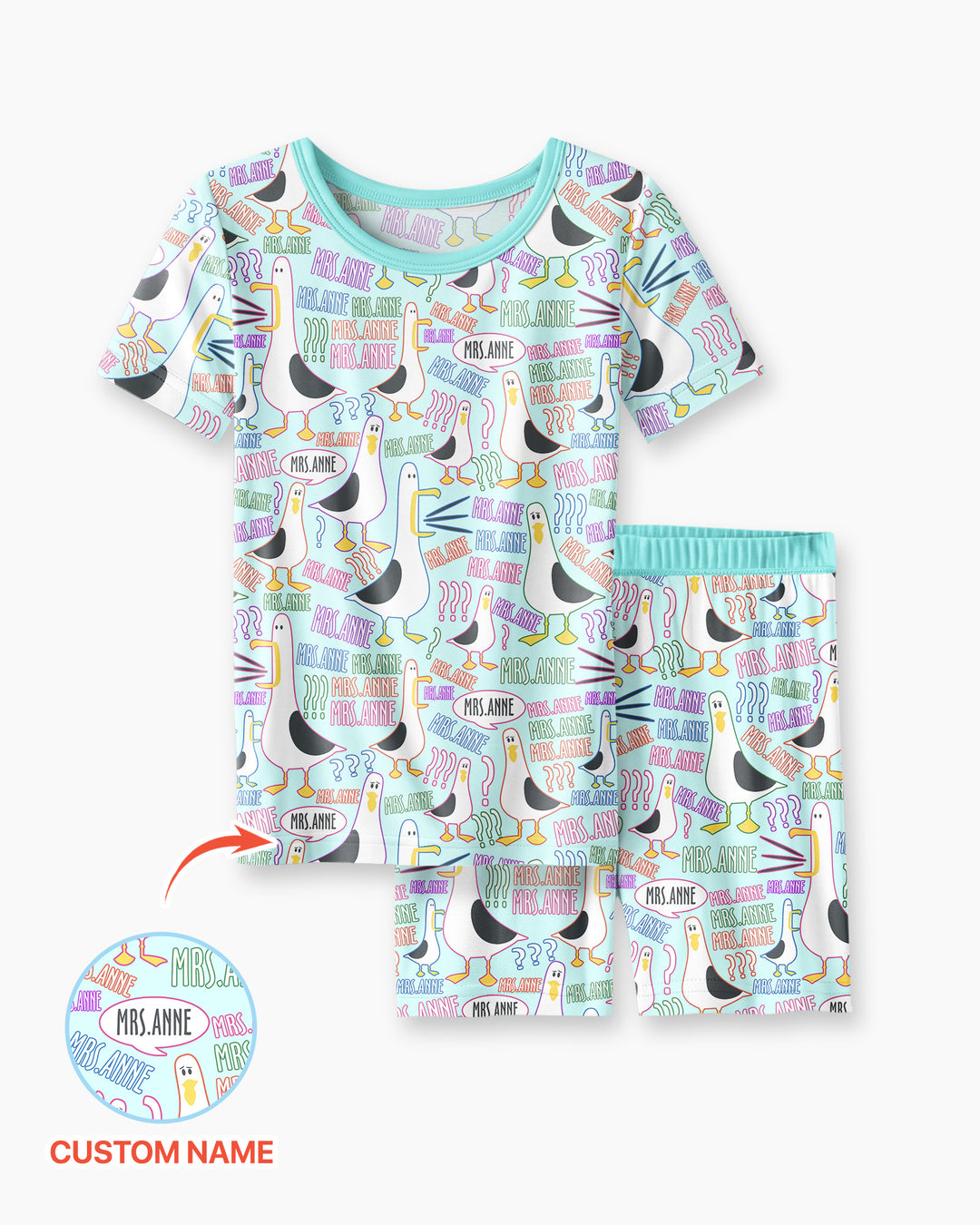 Conjunto de Pijama de Dos Piezas de Bambú con Mangas Cortas y Pantalones Cortos