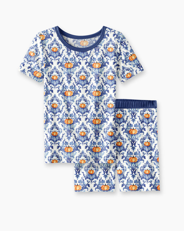 Schlafanzug-Set zweiteilig, kurze Ärmel, kurze Hose, Bambus
