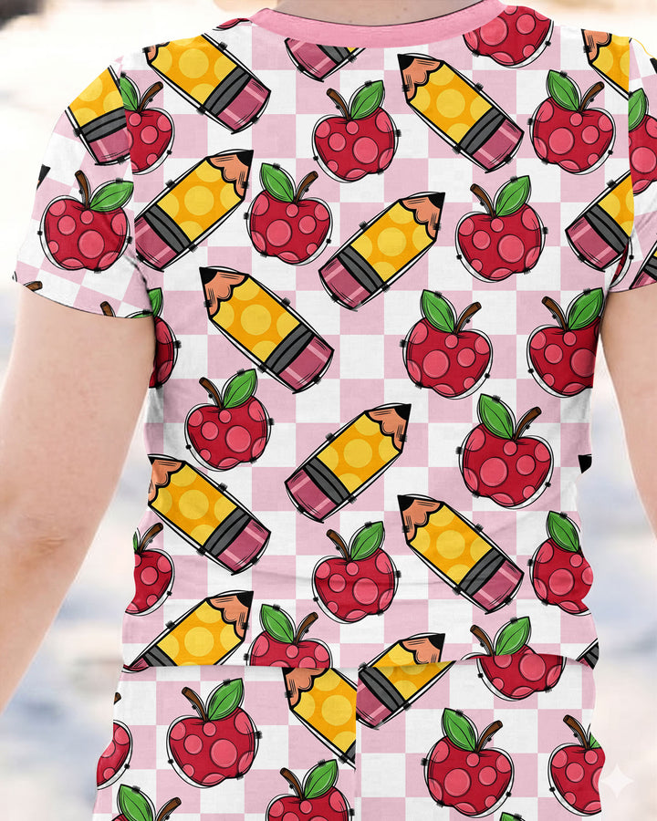 Zweiteiliges, kurzärmliges Pyjama-Set mit Marienkäfern