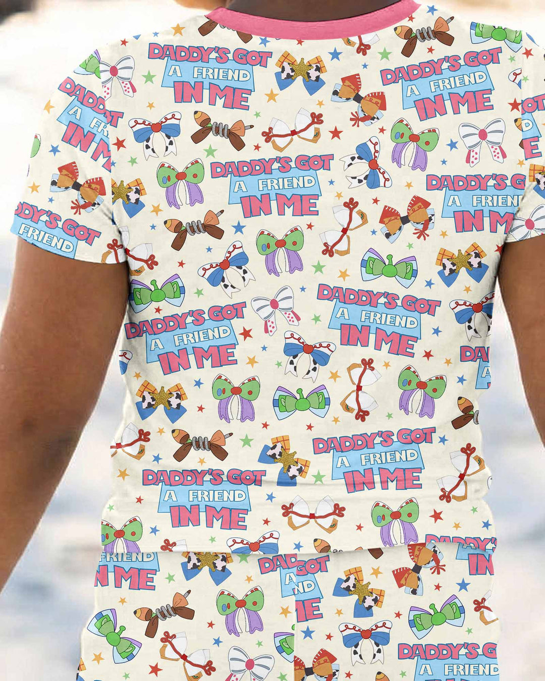 Zweiteiliges, kurzärmliges Pyjama-Set mit Marienkäfern