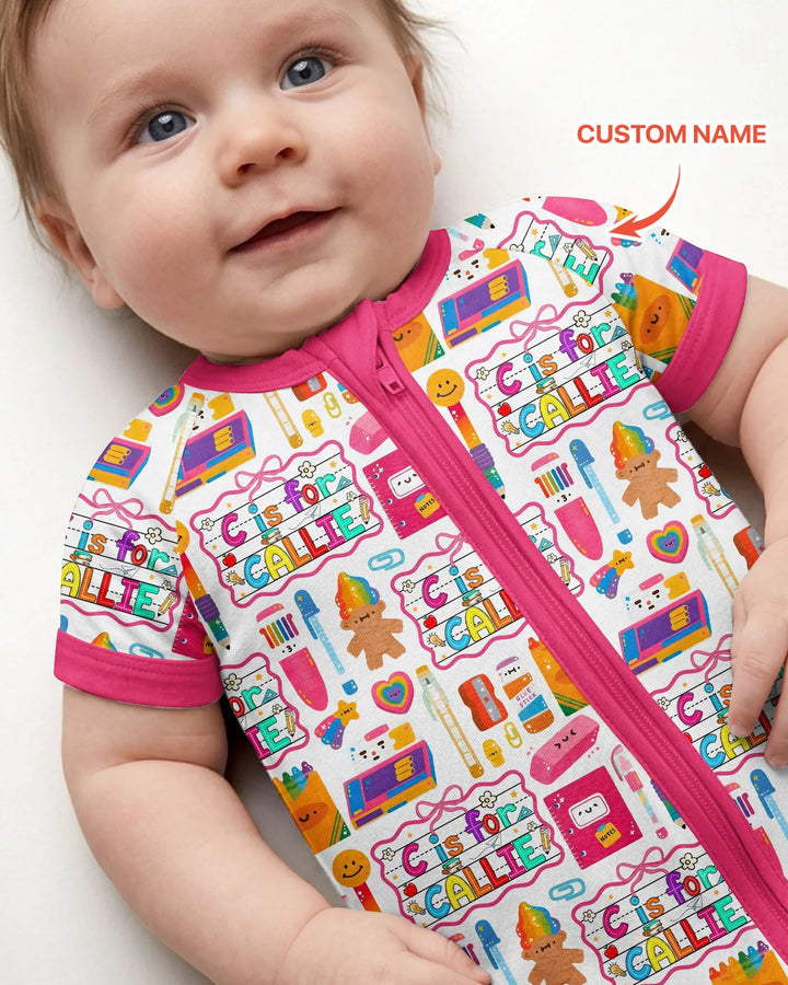 Custom Name Classroom Cuties Bamboo Shorty Zippy