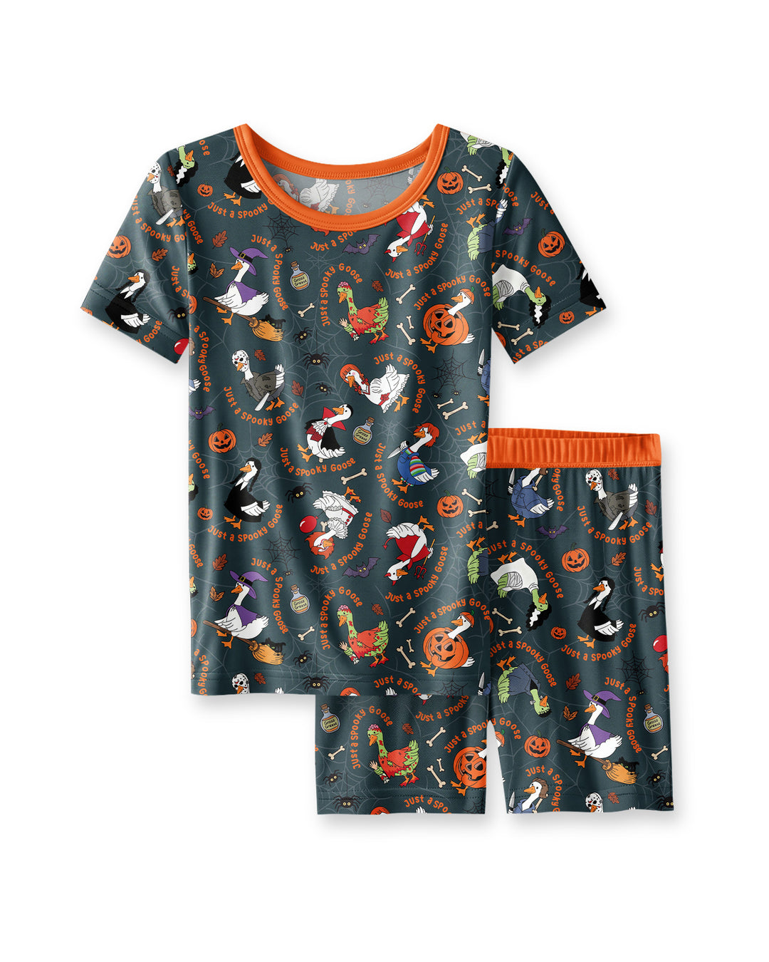 Schlafanzug-Set zweiteilig, kurze Ärmel, kurze Hose, Bambus