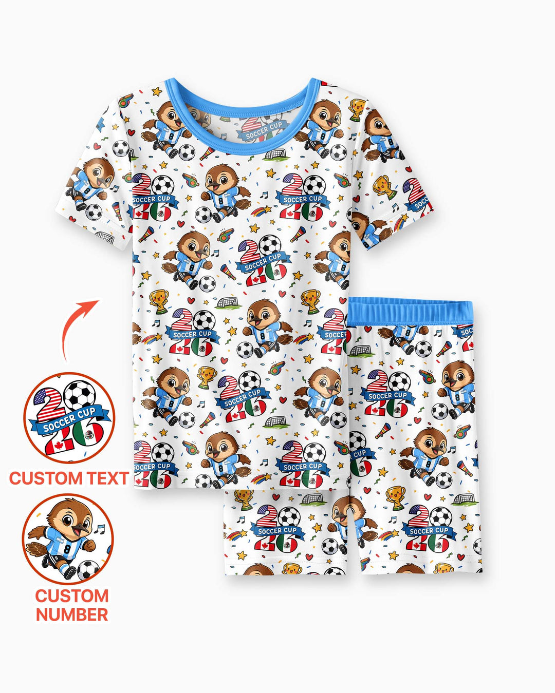 Conjunto de Pijama de Dos Piezas de Bambú con Mangas Cortas y Pantalones Cortos