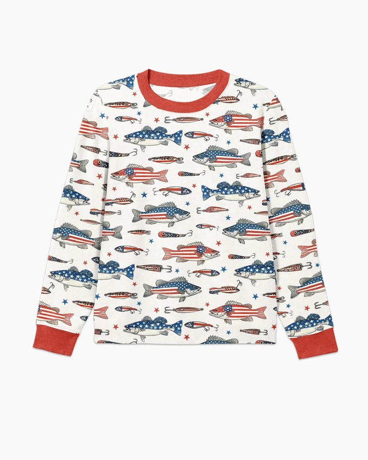 Hooked On Freedom Bamboo Men's Pajama Set