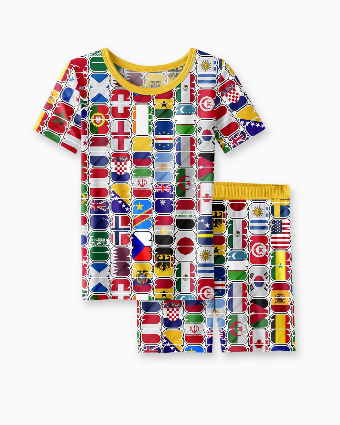 We Are 26 Family Matching Bamboo Two Piece Short Sleeve Shorts Pajama Set