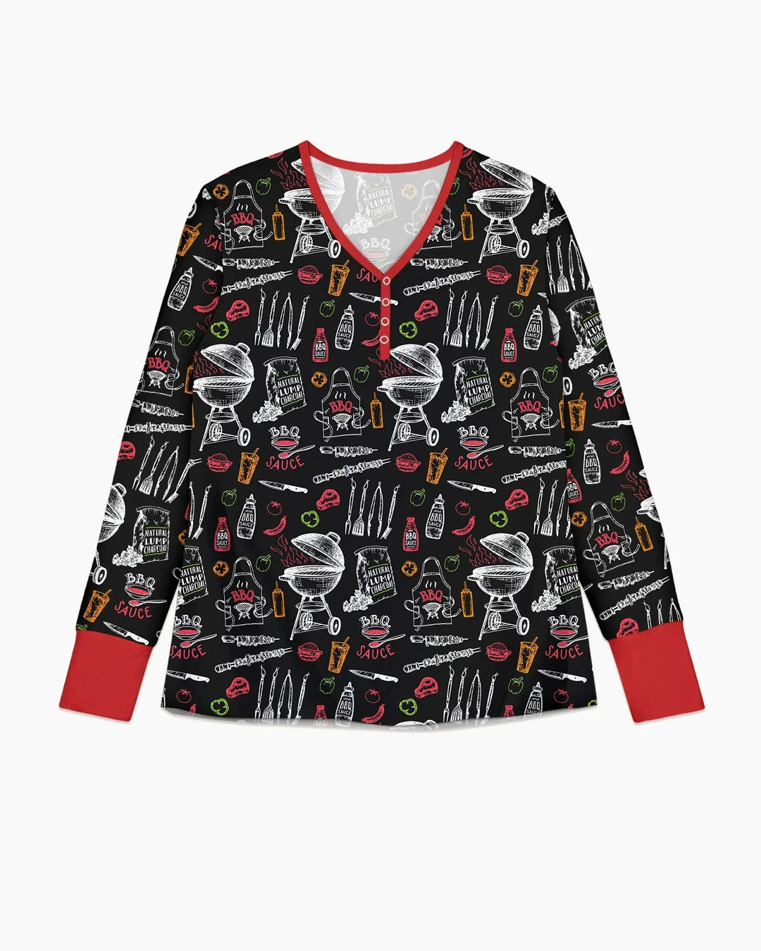Backyard BBQ Party Family Matching Bamboo Women Pajama Set