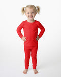 Zweiteiliges Pyjama-Set in Stahlblau