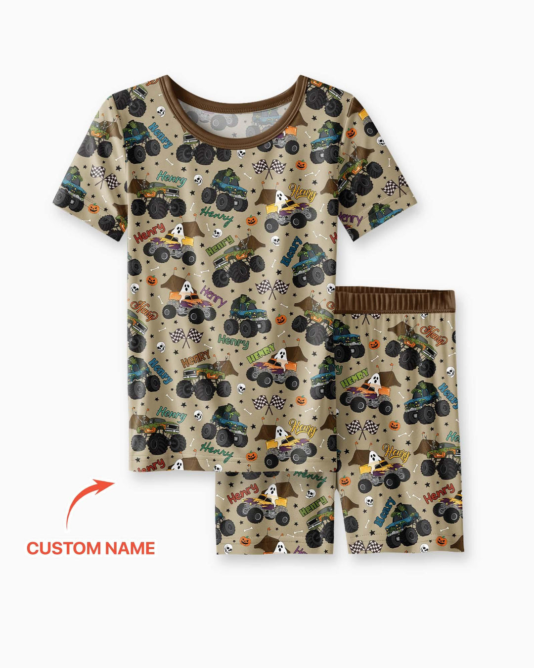 Conjunto de Pijama de Dos Piezas de Bambú con Mangas Cortas y Pantalones Cortos