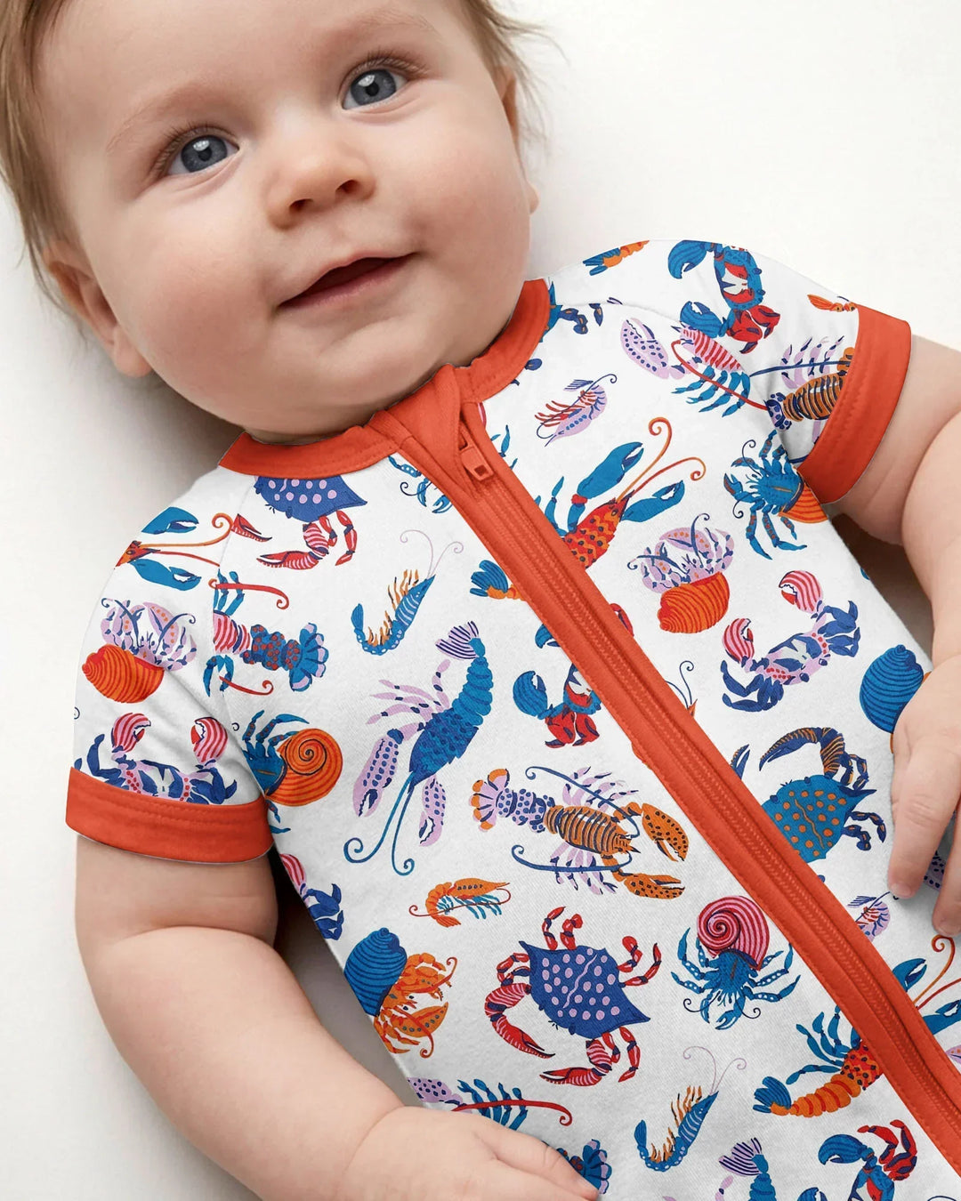 Crustacean Nation Family Matching Bamboo Shorty Zippy