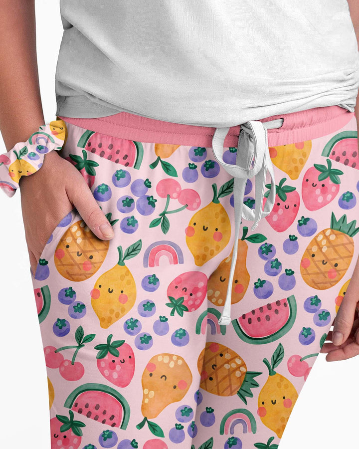 Plantilla de conjunto de pijama de mujer de bambú